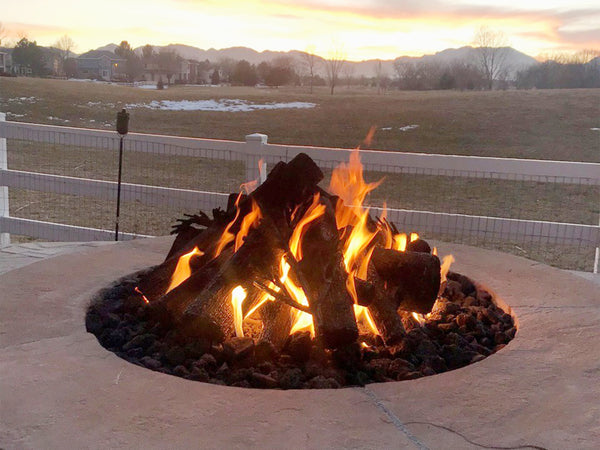 Alpine Steel Log Fire Pit