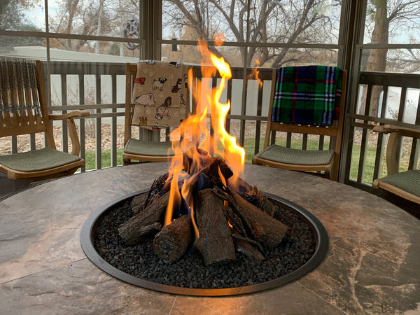 Alpine Steel Log Fire Pit