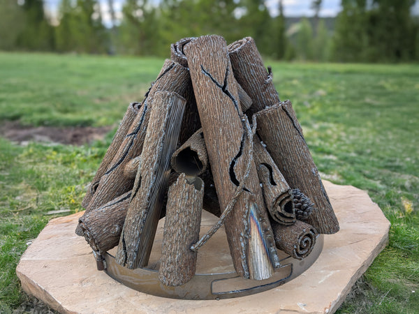Campfire Steel Log Fire Pit