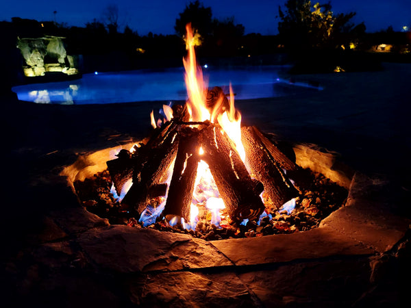 Alpine Steel Log Fire Pit